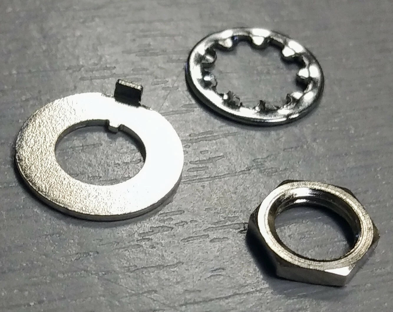 Mini Toggle Switch Nut and Washer Set for Sustainiac and Fernandes Sustainer