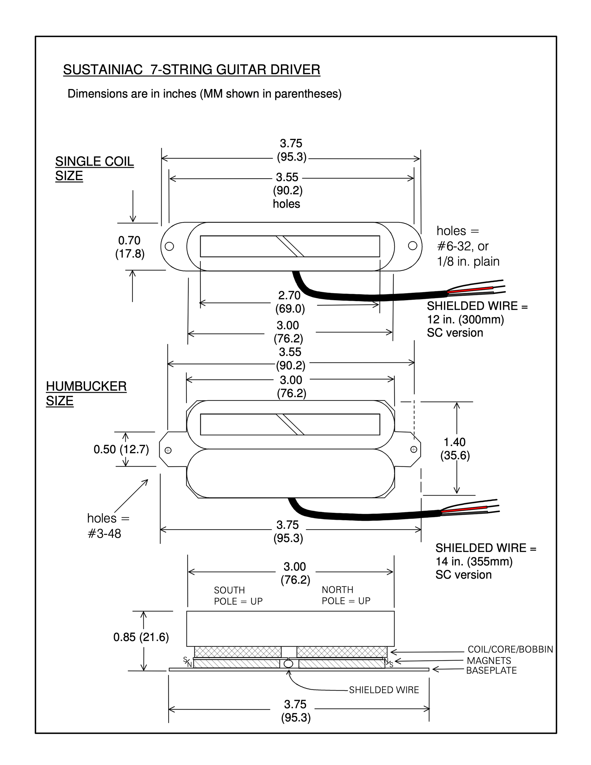 Sustainiac® 7-String Humbucker Driver image 1